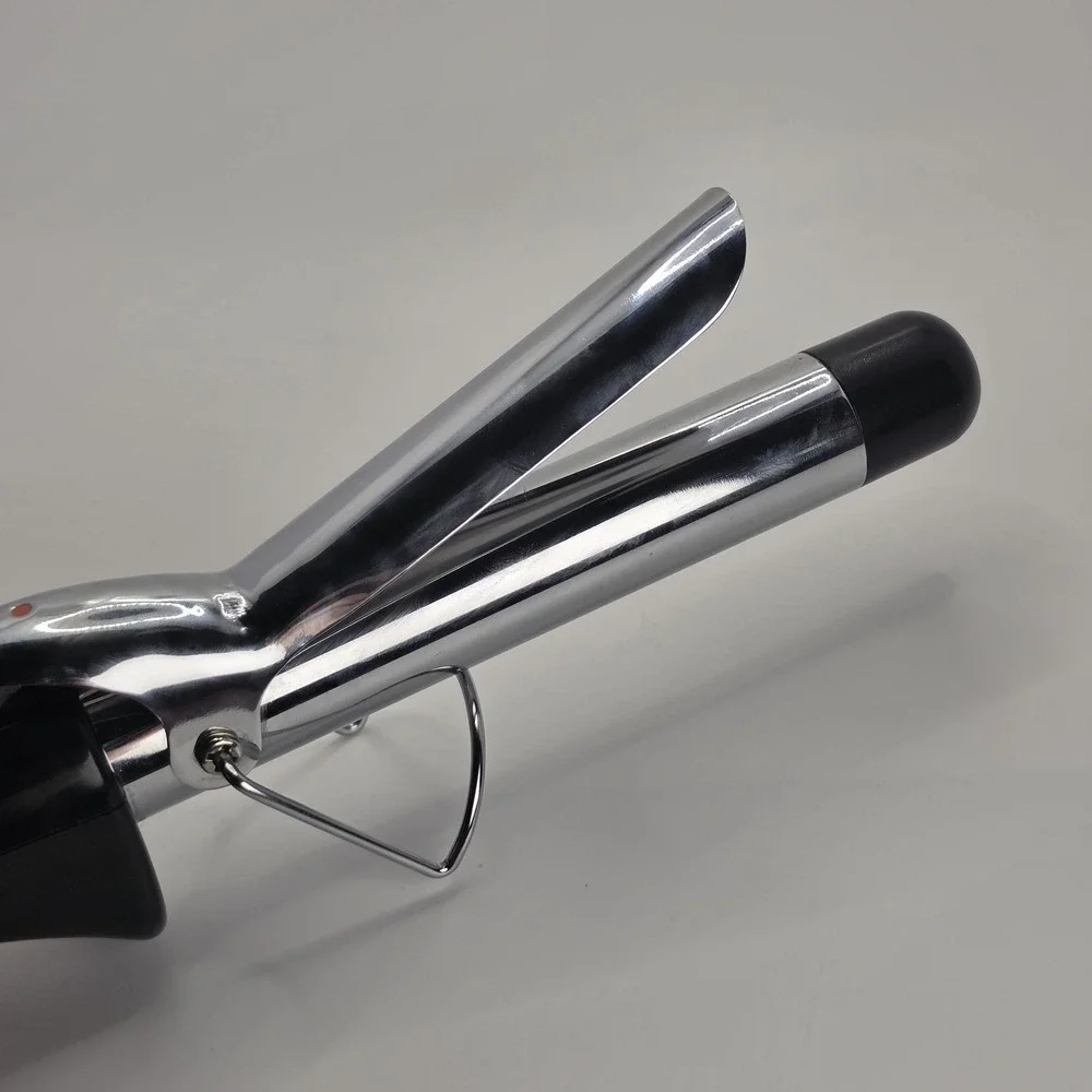 Vintage Perfection Hair Curling Iron Model EV140 Dry Styling Tool Black Chrome